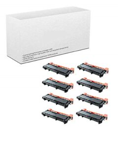 am-ink compatible toner cartridge replacement for brother tn630 tb-630 tn660 tn-660 high yield mfc-l2720dw mfc-l2740dw printer (8-pack)