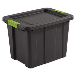 sterilite tuff1 multipurpose 18 gallon plastic storage container organizational tote bin with secure latching lids, (24 pack)