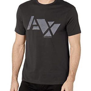 A|X ARMANI EXCHANGE Men's Gradient Logo Slim Fit T-Shirt, Black, S