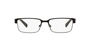 a|x armani exchange men’s ax1017 rectangular prescription eyewear frames, black/demo lens, 54 mm