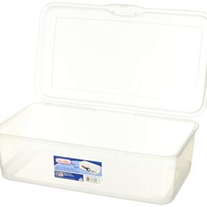 Sterilite 6 Pack 18058606 Plastic FlipTop Latching Storage Box Container Clear