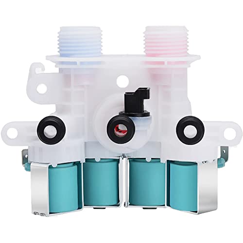 W11165546, W10599423, W11096267 Water Inlet Valve Replacement for Whirlpool, Maytag, Kenmore Washing Machine, Replaces 33090105, W10758828, W10839828, W11096267, AP6284346, W11165546VP