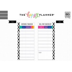 me & my BIG ideas Expense Tracker Sheets - The Happy Planner Scrapbooking Supplies - 60 Pre-Punched Double-Sided Sheets For Your Planner - Budget, List Your Bills & Purchases - Classic Size