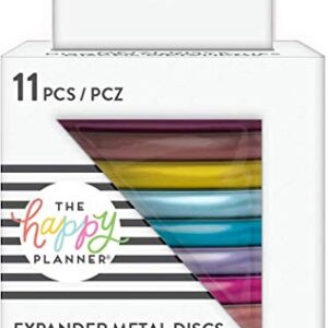 me & my BIG ideas Metal Expander Discs, Rainbow - The Happy Planner Scrapbooking Supplies - Add Extra Pages, Notes & Artwork - Create More Space for Notebooks, Planners & Journals - Expander Size