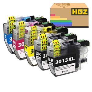 HGZ 5 Pack 3013 Ink Replacements for Brother LC3013 Ink Cartridges Compatible with MFC-J487DW MFC-J491DW MFC-J497DW MFC-J690DW MFC-J895DW Inkjet Printers