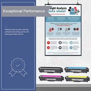 TN-221 TN 221 High Yield TN221 Toner Cartridge Set TN221BK, TN221C, TN221M, TN221Y Toner Cartridge VASERK Compatible Replacement for Brother TN221 Ink MFC-9130CW HL-3170CDW HL-3140CW Printer