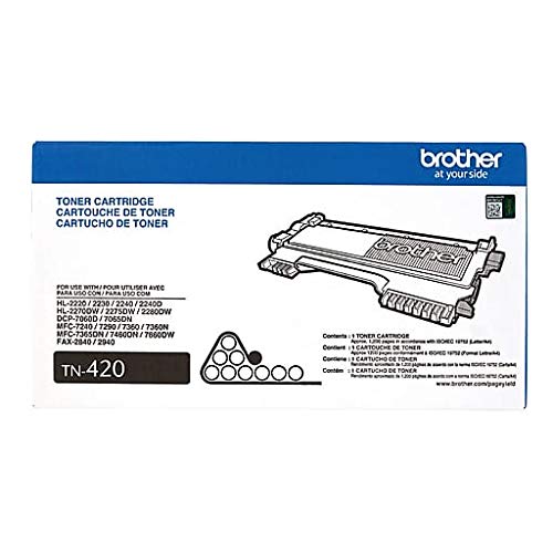 Brother TN420 Toner Cartridge Black in retail packing