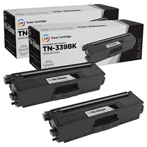 ld compatible toner cartridge replacement for brother tn-339bk extra high yield (black, 2-pack)