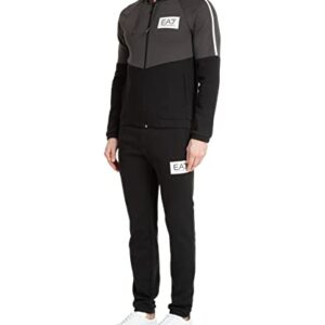 Emporio Armani EA7 men tracksuit black - grey M