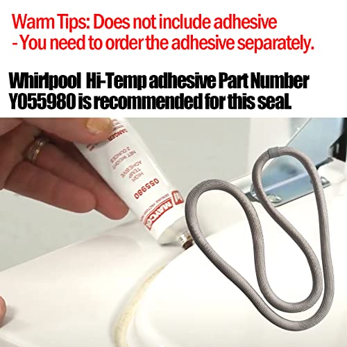 W10906683 Dryer Door Seal - For Whirlpool Jenn-Air Kenmore Maytag Amana Dryer W10389571 W10823580 WPW10389571 AP6034191PS11766744 3390731 692494