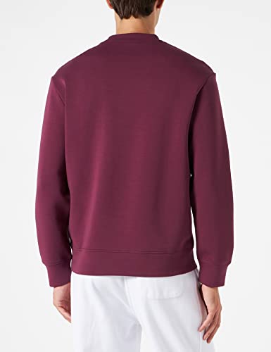 A|X ARMANI EXCHANGE Men's Silked Logo Pullover Sweatshirt, Grape Wine, M