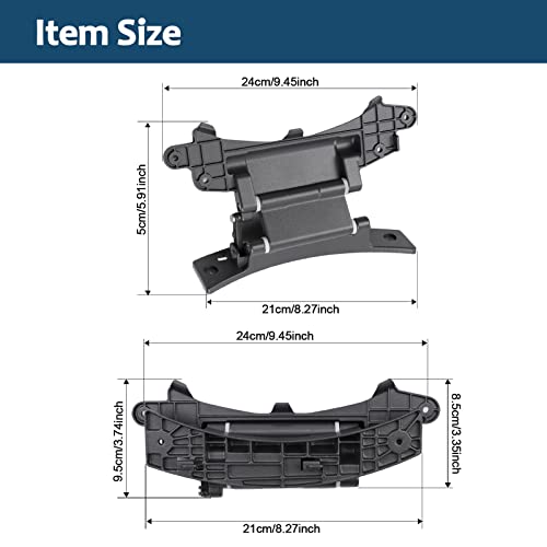 B.ZSSY Washer Door Hinge Compatible for Whirlpool Kenmore Maytag Amana Replace for Part number 8183202,WP8183202,W10005090,W10200695 Washing Machine Door Hinge includes MHWE300VW10 MHWE450WW01 etc.