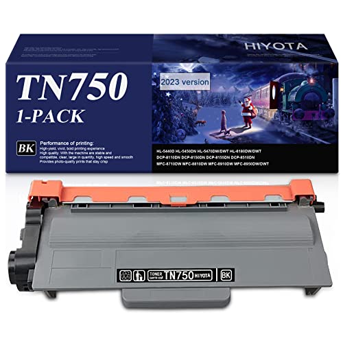 HIYOTA TN 750 TN-720 Black Toner Cartridge, Replacement for Brother TN7501PK Toner Cartridge to use with HL-5440D 5470DW/DWT 6180DW/DWT DCP-8110DN 8150DN MFC-8710DW 8810DW 8910DW 8950DW/DWT Printer