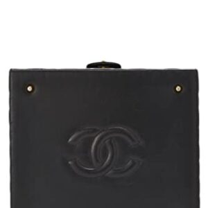 CHANEL, Pre-Loved Black Quilted Lambskin Vanity Large, Black