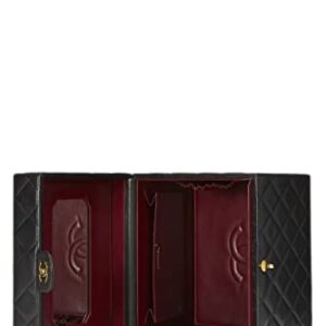 CHANEL, Pre-Loved Black Quilted Lambskin Vanity Large, Black