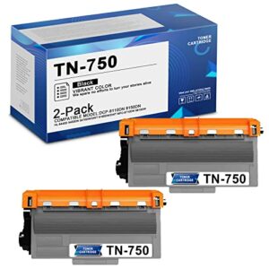 STRONTONER TN750 TN-750 Toner Cartridge Black Compatible Replacement for Brother HL-5440D 5450DN 6180DW/DWT DCP-8110DN 8150DN 8510DN MFC-8810DW 8910DW Printers, High Yield, 2 Pack