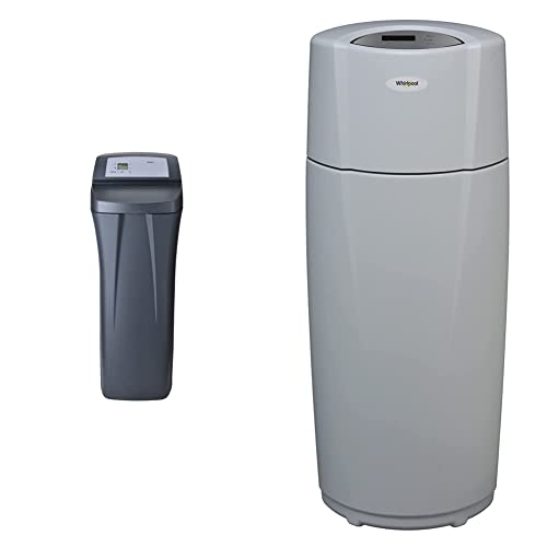 Whirlpool WHESFC Pro Series – Softener/Whole Home Filter Hybrid, Gray & WHELJ1 Central Water Filtration System, White