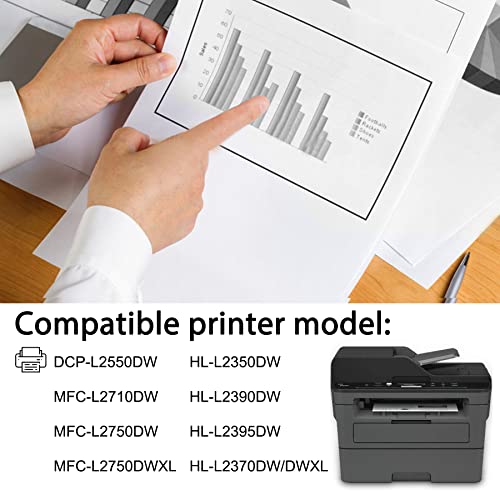 HIYOTA Compatible TN-760 TN760 Black High Yield Toner Cartridge Replacement for Brother TN 760 DCP-L2550DW MFC-L2710DW L2750DW HL-L2350DW L2390DW L2395DW L2370DW/DWX Printers | TN 760 2PK