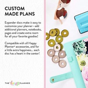 me & my BIG ideas Plastic Expander Discs, Gold - The Happy Planner Scrapbooking Supplies - Add Extra Pages, Notes & Artwork - Create More Space for Notebooks, Planners & Journals - Expander Size