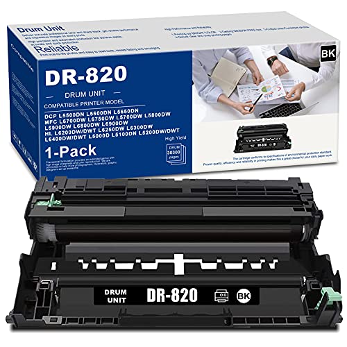 Neoa 1 PK Black DR820 DR820 Drum Unit High Yield Compatible Replacement for Brother DCP L5600DN L5650DN L5500DN L6900DW L6700DW L6750DW L6800DW Printer NAIDR820 1PK NAIDR820 1PK