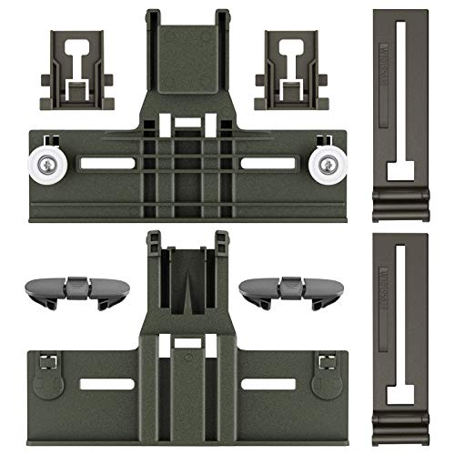 Upgraded W10350375 Dishwasher Top Rack Adjuster & W10195840 Dishwasher Positioner & W10195839 Rack Adjuster & W10508950 Stop Track Replacement for Whirlpool WDTA50SAHZ0 dishwasher parts(8 Packs)