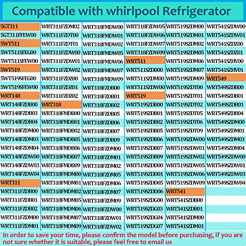 W10861519, W10628698 Deli Drawer Hanger, Meat Drawer Shelf Compatible with whirlpool Refrigerator WRT311/WRT318/WRT148/WRT511 Some models (not all) Part Number: AP5999492, 4382323, PS11731608