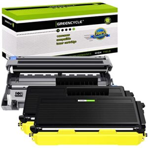 greencycle 3 pack toner cartridge and drum unit combo set 2 pk tn580 + 1 pk dr520 compatible for brother dcp-8085dn dcp-8065dn dcp-8060 hl-5240 hl-5340d hl-5370dw mfc-8890dw mfc-8460n printer