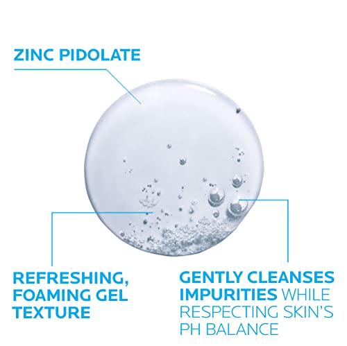 La Roche-Posay Effaclar Purifying Foaming Gel Cleanser for Oily Skin, pH Balancing Daily Face Wash, Oil Free and Soap Free