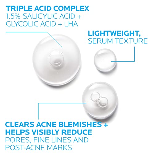 La Roche Posay Effaclar Salicylic Acid Acne Treatment to Minimize Pores, Clear Acne Blemishes and Post Acne Marks