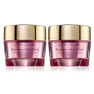 estee lauder resilience multi-effect tri-peptide face and neck creme spf 15 for normal/combination skin 1.0 oz/30 ml duo (total 2.0 oz/60 ml) set