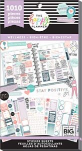 me & my big ideas happy planner sticker value pack-wellness, 1010/pkg, multi
