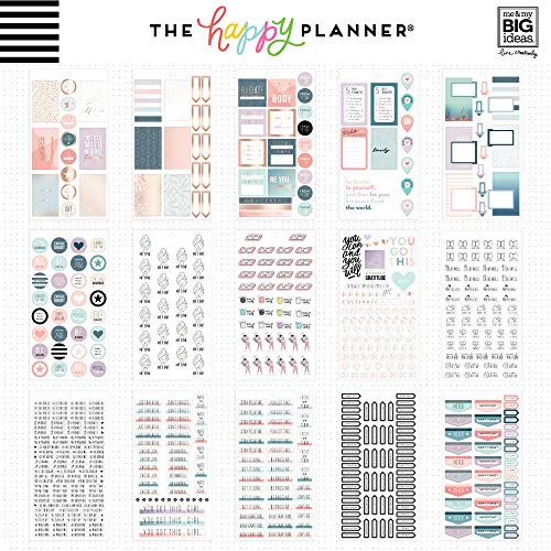 Me & My Big Ideas Happy Planner Sticker Value Pack-Wellness, 1010/Pkg, Multi