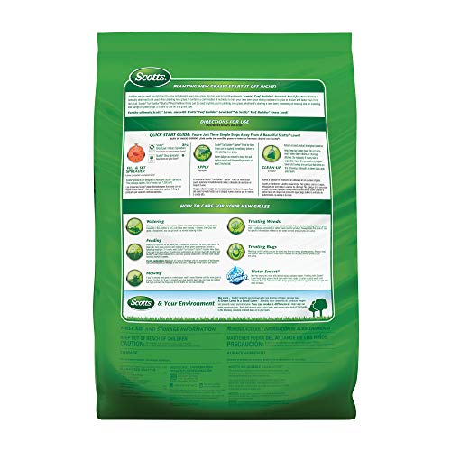 Scotts Turf Builder Starter Food for New Grass, 15 lb. - Lawn Fertilizer for Newly Planted Grass, Also Great for Sod and Grass Plugs - Covers 5,000 sq. ft.