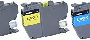 Brother Genuine LC402 3PK 3-Pack of Standard Yield Cyan, Magenta and Yellow Ink Cartridges