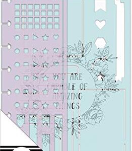 me & my BIG ideas Journal Stencils - The Happy Planner Scrapbooking Supplies - Journaling Theme - Add Lines or Checklists with Boxes and Circles - Makes Planning Easy - 3 Pieces