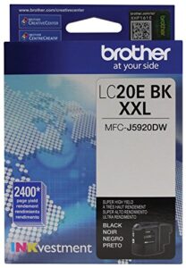 brother mfc-j5920dw black original ink extra high yield (2,400 yield)