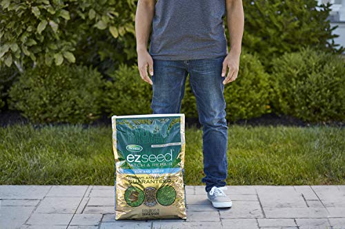 Scotts EZ Seed Patch & Repair Sun and Shade Mulch, Grass Seed, Fertilizer Combination for Bare Spots and Repair, 20 lb