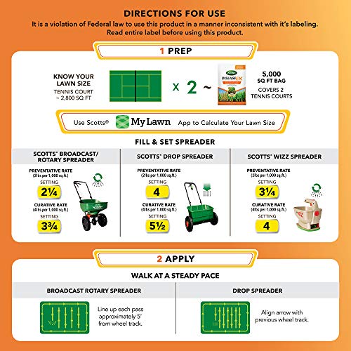 Scotts DiseaseEx Lawn Fungicide - Fungus Control, Fast Acting, Treats up to 5,000 sq. ft., 10 lb.