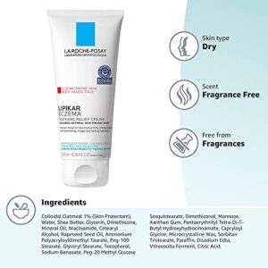 La Roche-Posay Lipikar Soothing Relief Eczema Cream, Face and Body Lotion For Eczema and Sensitive, Dry Skin, Moisturizer with Colloidal Oatmeal to Relieve Irritation