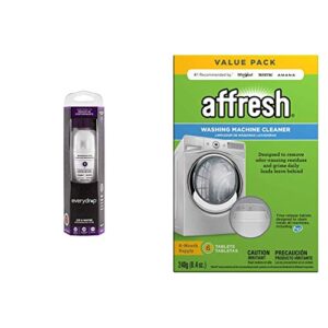 everydrop by whirlpool ice and water refrigerator filter 1, edr1rxd1, single-pack , purple & affresh washing machine cleaner, cleans front load and top load washers, including he, 6 tablets