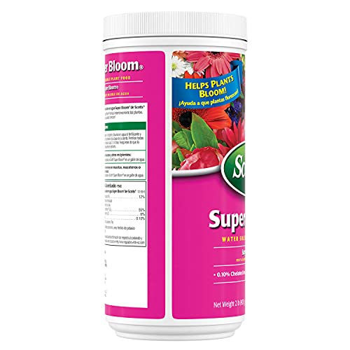 Scotts Super Bloom Water Soluble Plant Food, 2 lb - NPK 12-55-6 - Fertilizer for Outdoor Flowers, Fruiting Plants, Containers and Bed Areas - Feeds Plants Instantly