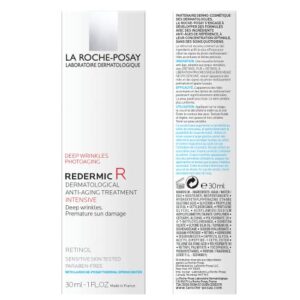 La Roche-Posay Redermic R Anti Aging Retinol Cream, Reduces Wrinkles, Fine Lines, and Age Spots with Pure Retinol Face Cream, 1 Fl Oz