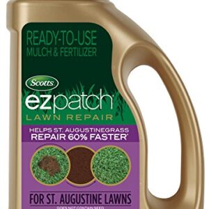 Scotts EZ Patch Lawn Repair For St. Augustine Lawns - 3.75 lb., Ready-to-use Mulch, and Fertilizer Lawn Repair, Repairs St. Augustinegrass, Does Not Contain Grass Seeds, Covers up to 85 sq. ft.