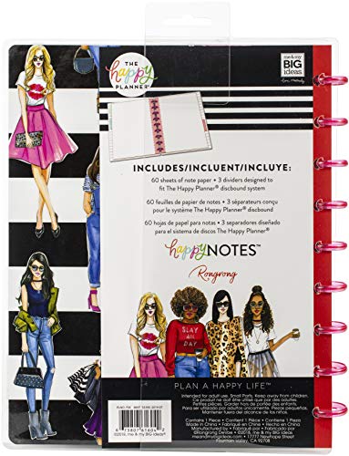 ME & MY BIG IDEAS HAPPY PLANNER NOTEBK B/W STRIPE