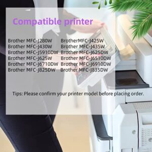 NEXTPAGE Compatible LC75 Ink Cartridges Replacement for Brother LC75 LC71 LC79 XL LC-75 LC LC-71 LC-79 XL Use in Brother J6910CDW J6710CDW J5910CDW J825N J955DN J955DWN J705D J705DW J710D Printer