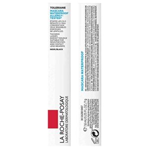 La Roche-Posay Toleriane Waterproof Mascara, Long-Lasting Volume and Length, Allergy-tested, Safe For Sensitive Skin, Black