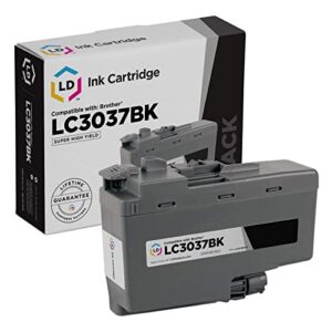 ld compatible ink cartridge replacement for brother lc3037bk super high yield (black)