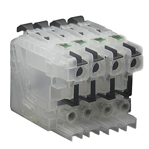 LC103 LC101 Empty Refillable Ink Cartridge for Brother MFC-J4510DW J450DW J285DW J470DW J475DW J650DW J870DW J875DW J4610DW J4310DW J4410DW J4710DW J6520DW J6720DW J6920DW DCP-J152W MFC-J245 Printer