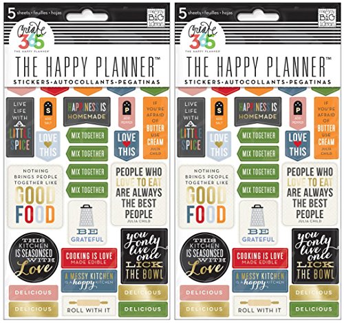 2-PACK - me & my BIG ideas Good Food Planner Stickers