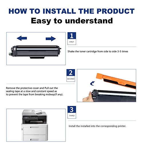 TN-227 TN227 High Yield Toner Cartridges 5 Pack TANFJR Compatible Replacement for Brother TN227BK TN227C TN227M TN227Y Toner MFC-L3710CW L3750CDW L3730CDW HL-3210CW 3230CDW Printer, (2BK+1C+1M+1Y)